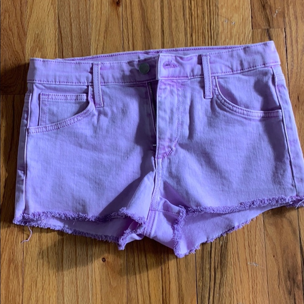 Joes Jeans purple cut-off shorts
